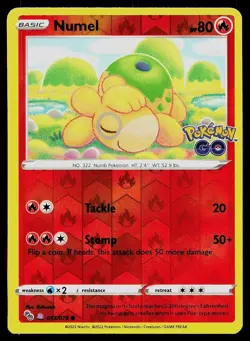 Pokemon Card Pokemon GO Numel 013/078 Reverse Holo Common Peelable Ditto - Image 1