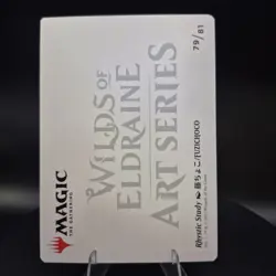 Rhystic Study Art Card (Gold-Stamped Signature) - Art Series: WoE #79 - Image 2