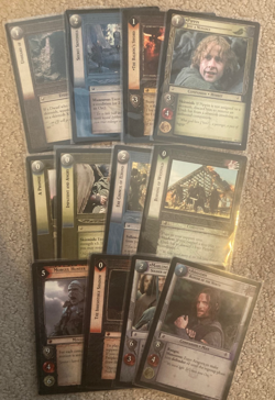 LOTR TCG 12 cards Mixed lot 10 RARES + 2 FOILS - Lord of the Rings - NICE! - Image 1