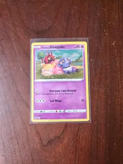 Galarian Slowpoke SWSH 126 Black Star Promo Holo Pokemon Card - Image 1