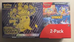 Pokemon Surging Sparks Elite Trainer Box Booster Bundle 2-Pack *Ships Free* - Image 1