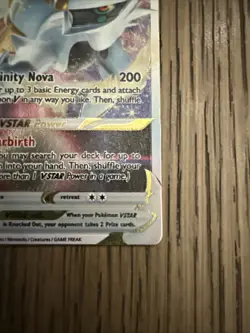 Pokemon SWSH Brilliant Stars Arceus VSTAR #123/172 2022 Metal Ultra Rare - Image 4