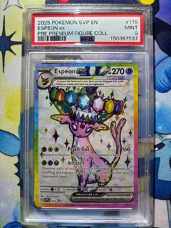 2025 POKEMON SVP EN-SV BLACK STAR PROMO #175 ESPEON EX PSA 9 - Image 1