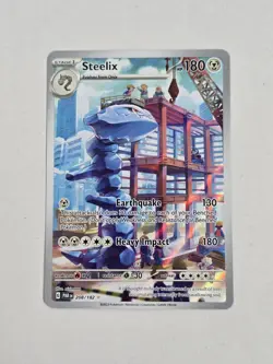 Pokemon Steelix 208/182 Sv04: Paradox Rift Holo TCG NM - Image 1