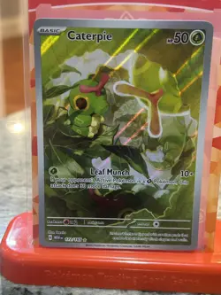 Pokemon TCG Caterpie 172/165 Scarlet Violet 151 Art Rare English Edition NM - Image 1