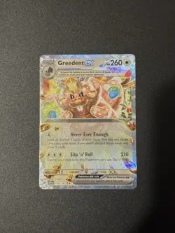 Pokemon TCG Greedent EX Sv03: Obsidian Flames 179/197 Holo Double Rare - Image 1