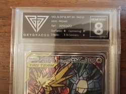 Pokemon TCG Hidden Fates Moltres, Zapdos, Articuno GX SM210 Promo Tag Team - Image 2