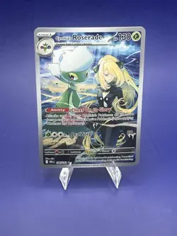 Pokemon TCG Cynthia’s Roserade Illustration Rare 184/182 Destined Rivals - Image 2