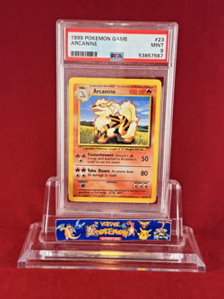 1999 Pokemon Base ARCANINE Card #23/102 PSA 9 - Image 1
