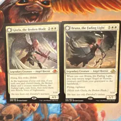 Magic: The Gathering Eldritch Moon Meld 2-Card Lot Gisela Bruna Brisela MTG - Image 1