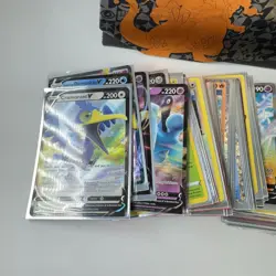 Pokemon Lot of 140 Holo Rare Reverse Holo V Vmax Cards in NM-LP Condition Sleeve - Image 2