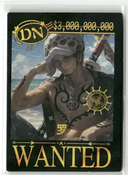 TRAFALGAR LAW DN DN-030 Wanted One Piece Anime Collectible Card - Image 1
