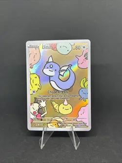 After Skool Hobby V2 #72 Ditto Dratini Holo Fan Art Card Genetic Mystery Pokemon - Image 2