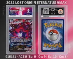 Pokemon Eternatus VMAX Lost Origin ACE 9 Graded Card - Image 1