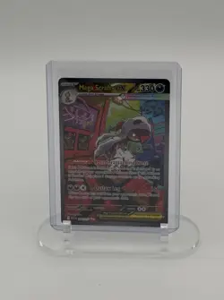 Pokemon Mega Scrafty EX 330 HP Stage 1 Dark Type TCG Card 285/217 English - Image 1