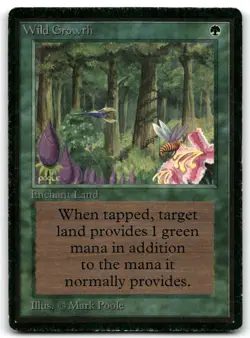 Wild Growth Beta Edition MTG HP - Image 1