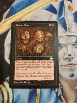 Buried Alive MTG Weatherlight Uncommon Black Sorcery Near-Mint to Mint x1 - Image 1