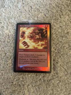 FOIL FIERY TEMPER LP+ Torment Original mtg Magic fast shipping - Image 2