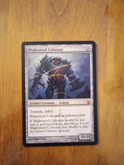 Blightsteel Colossus Excellent LP, Mirrodin Besieged 2011 MTG Magic - Image 1