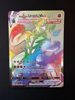 Pokemon - 167/163 - Single Strike Urshifu VMAX (Secret) - SWSH05: Battle Styles - Image 1