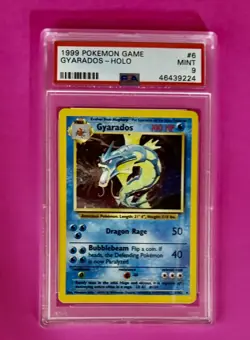 1999 POKEMON #6 GYARADOS BASE SET UNLIMITED HOLO MINT 9 - Image 2