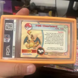 1999 Topps Pokemon T.V. - Charizard #6 - PSA 9 Mint - Image 3