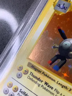 Pokemon Card Shadowless Magneton Holo Rare PSA 8 NM-Mint Base Set 9/102 1999 (1) - Image 4