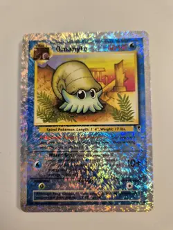 Pokemon Omanyte 57/110 - Legendary Collection REVERSE HOLO - Vintage 2002 - ENG - Image 1