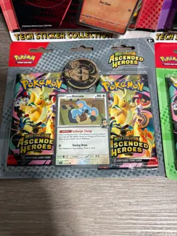 Pokemon TCG: Ascended Heroes Tech Sticker & Blister Pack Bundle (New & Sealed✅) - Image 4