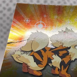 Arcanine #59 Topps Pokemon 1999 TV Animation Edition Blue Label FOIL LP - Image 2