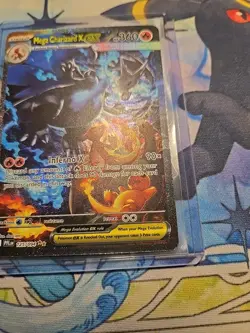 2025 Pokemon Phantasmal Flames MEGA CHARIZARD X EX #125/094 SIR English - Image 4