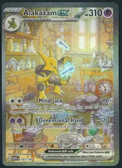 Alakazam EX 201/165 Special Illustration Rare SIR Pokemon Scarlet & Violet 151 - Image 1