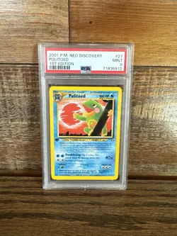 PSA 9 MINT Politoed 1st Edition 27/75 Pokemon Neo Discovery Non Holo (CGC/BGS) - Image 1