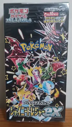 Pokemon TCG Shiny Treasure ex Japanese Booster Box sv4a Sealed - Image 1