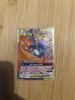 Pokemon Moltres & Zapdos & Articuno GX TAG TEAM Full Art Holo Ultra Rare 44/68 - Image 1