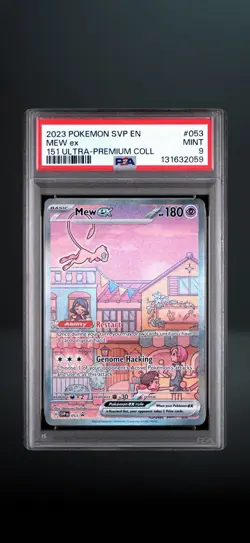 2023 POKEMON SV Scarlet & Violet Promo Mew ex 053 Holo PSA 9 2023 MINT🌀🌀 - Image 1
