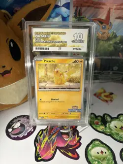 Pokemon Pikachu TCG Black Star Promo Illustration Contest 2024 SVP214 Ace 10 - Image 1