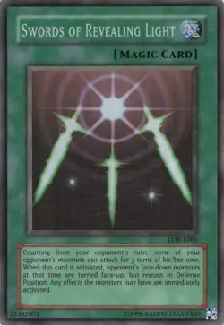 Yugioh Swords of Revealing Light LOB-E081 Super Rare MP - Image 1