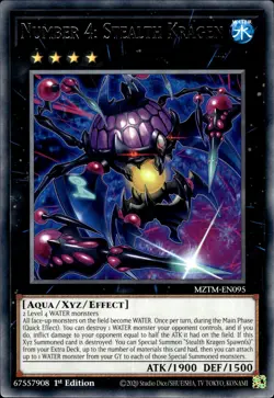Number 4: Stealth Kragen - Rare 1st Edition MZTM-EN095 - NM - YuGiOh - Image 1