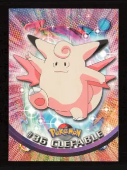Clefable #36 1999 Topps Pokemon TV Animation Edition Series 1 Blue Logo - Image 1