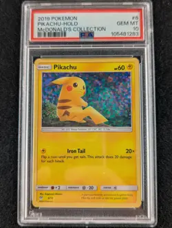 2019 POKEMON PIKACHU MCDONALD'S COLLECTION #6 HOLO PSA 10 🔥POP 8🔥HOLY GRAIL 🤯 - Image 1