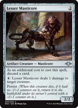 mtg magic lesser masticore ENGLISH FRENCH petite masticore 4 available - Image 1