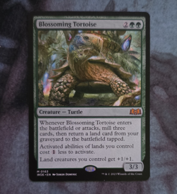 Wizards of the Coast Blossoming Tortoise Wilds of Eldraine Mythic Creature Gree… - Image 1