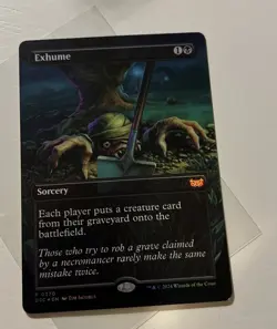 MTG Magic The Gathering Foil Exhume *NP - Image 1