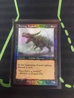 MTG Magic The Gathering Rotting Regisaur Foil Retro Frame Secret Lair Zombie - Image 1