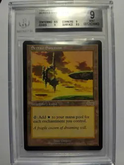 Magic The Gathering Graded Serra’s Sanctum - Urza's Saga - MTG BGS 9 Mint - Image 1