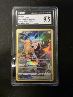 Full Art - Pikachu Pokemon Sword & Shield Lost Origin Trainer Gallery CGC 9.5 - Image 1