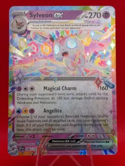 SYLVEON EX 086/191 DOUBLE RARE SURGING SPARKS POKEMON NM/M SYLVEON EX - Image 1