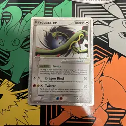 Pokemon Card Rayquaza EX 039 Holo Foil Black Star Promo HP Creases - Image 1