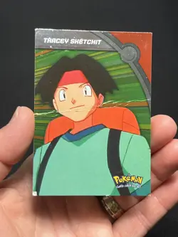 2000 Topps Pokemon TV #HV11 Tracey Sketchit Holo Foil Series 3 DMG - Image 1